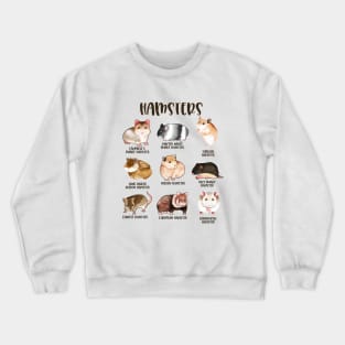 Many different hamsters - types of hamsters Crewneck Sweatshirt